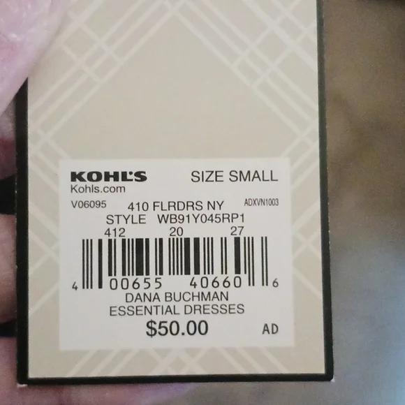 NWT~DANA BUCHMAN~ Blue Floral Dress - Picture 7 of 9